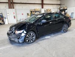 Salvage cars for sale at Rogersville, MO auction: 2015 Honda Civic EX