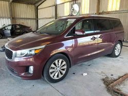 Salvage cars for sale at auction: 2016 KIA Sedona EX