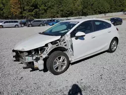 Salvage cars for sale at Gainesville, GA auction: 2017 Chevrolet Cruze LT