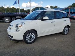 Salvage cars for sale at East Granby, CT auction: 2014 Fiat 500L Easy