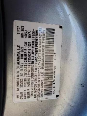 2008 Honda Odyssey EXL