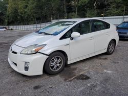 Salvage cars for sale at Austell, GA auction: 2010 Toyota Prius