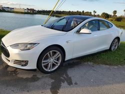 Salvage cars for sale at Riverview, FL auction: 2015 Tesla Model S