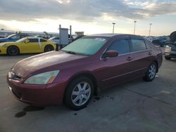 Flood-damaged cars for sale at auction: 2005 Honda Accord EX