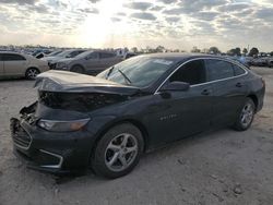 Chevrolet Malibu ls salvage cars for sale: 2018 Chevrolet Malibu LS