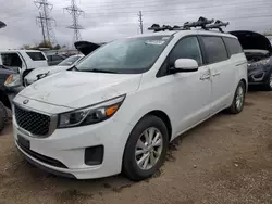 KIA salvage cars for sale: 2015 KIA Sedona LX