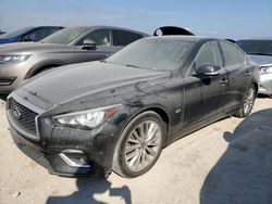 Flood-damaged cars for sale at auction: 2018 Infiniti Q50 Luxe