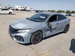 Salvage cars for sale at Grand Prairie, TX auction: 2017 Honda Civic EX