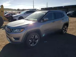 Salvage cars for sale at Colorado Springs, CO auction: 2018 Jeep Compass Limited