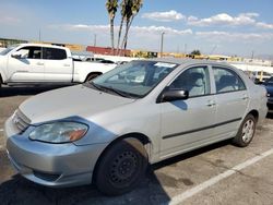 Salvage cars for sale at Van Nuys, CA auction: 2003 Toyota Corolla CE