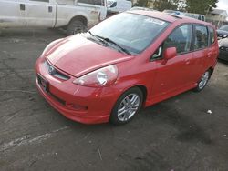 Salvage cars for sale from Copart Denver, CO: 2007 Honda FIT S