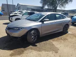 Salvage cars for sale at Albuquerque, NM auction: 2015 Chrysler 200 S