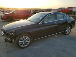 Salvage cars for sale at Grand Prairie, TX auction: 2019 Mercedes-Benz C 300 4matic