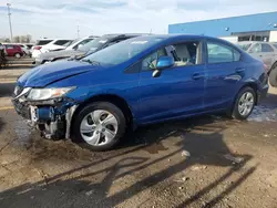 2013 Honda Civic LX en venta en Woodhaven, MI