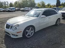 Mercedes-Benz salvage cars for sale: 2009 Mercedes-Benz E 350