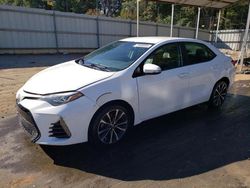 Toyota Corolla salvage cars for sale: 2017 Toyota Corolla L