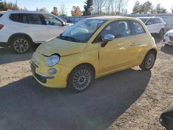 Fiat 500 salvage cars for sale: 2012 Fiat 500 Lounge