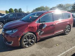 Salvage cars for sale at Moraine, OH auction: 2018 Chrysler Pacifica Limited