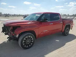 Salvage cars for sale at Houston, TX auction: 2023 Toyota Tundra Crewmax Limited