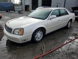 Salvage cars for sale at Savannah, GA auction: 2001 Cadillac Deville