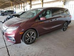 Salvage cars for sale at Phoenix, AZ auction: 2019 Honda Odyssey Elite