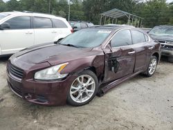 Salvage cars for sale at Savannah, GA auction: 2014 Nissan Maxima S