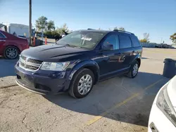 Salvage cars for sale at Pekin, IL auction: 2017 Dodge Journey SE