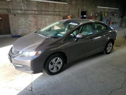 Honda salvage cars for sale: 2015 Honda Civic LX