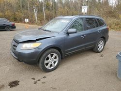 Salvage cars for sale at Cookstown, ON auction: 2007 Hyundai Santa FE GL