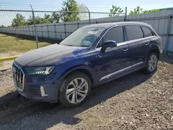 Salvage cars for sale from Copart Houston, TX: 2021 Audi Q7 Premium Plus