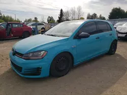 Salvage cars for sale at Bowmanville, ON auction: 2015 Volkswagen GTI