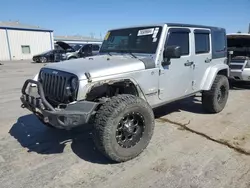 Salvage cars for sale at Tulsa, OK auction: 2012 Jeep Wrangler Unlimited Sahara