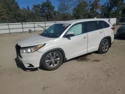 Salvage cars for sale at Hampton, VA auction: 2014 Toyota Highlander LE