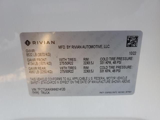 2022 Rivian R1T Adventure