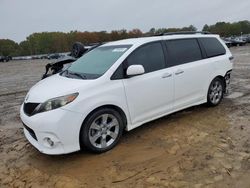 Toyota Sienna Sport salvage cars for sale: 2013 Toyota Sienna Sport