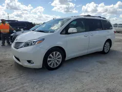 Salvage cars for sale at Arcadia, FL auction: 2017 Toyota Sienna XLE