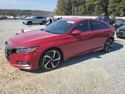 Salvage cars for sale at Concord, NC auction: 2019 Honda Accord Sport