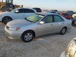 Salvage cars for sale from Copart Arcadia, FL: 2002 Toyota Camry LE