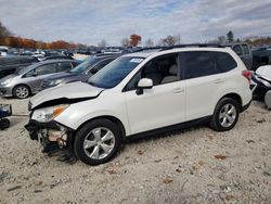 Salvage cars for sale from Copart West Warren, MA: 2015 Subaru Forester 2.5I Premium