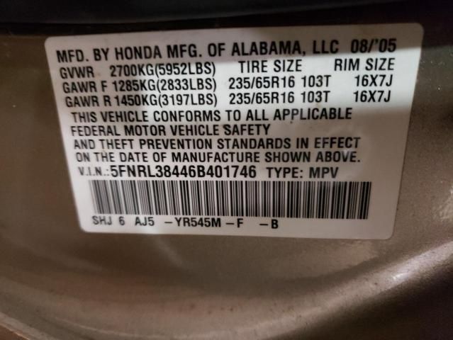 2006 Honda Odyssey EX