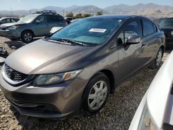 Salvage cars for sale at auction: 2013 Honda Civic LX