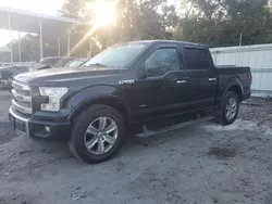 Salvage cars for sale at Savannah, GA auction: 2015 Ford F150 Supercrew