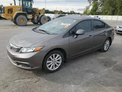 Honda Civic ex salvage cars for sale: 2012 Honda Civic EX