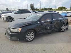 Salvage cars for sale at Miami, FL auction: 2014 Volkswagen Jetta SE