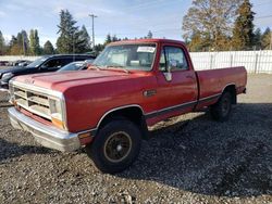 Salvage cars for sale at Graham, WA auction: 1990 Dodge W-SERIES W150