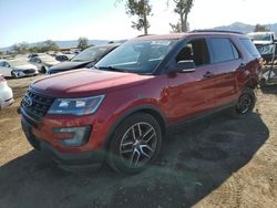 Salvage cars for sale at San Martin, CA auction: 2016 Ford Explorer Sport