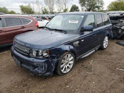 Salvage cars for sale at Elgin, IL auction: 2013 Land Rover Range Rover Sport HSE Luxury