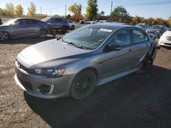 Salvage cars for sale at Montreal Est, QC auction: 2017 Mitsubishi Lancer ES