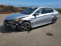 Honda salvage cars for sale: 2017 Honda Accord Sport