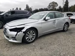 Infiniti salvage cars for sale: 2015 Infiniti Q50 Hybrid Premium